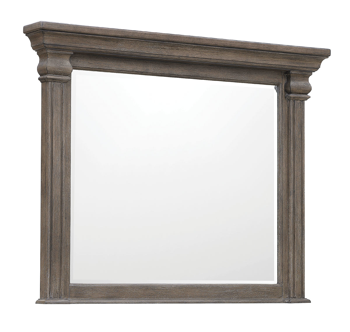 a mirror with a white background