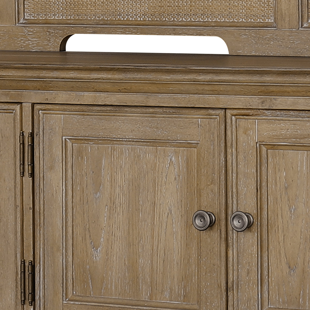 a wooden cabinet with a large top