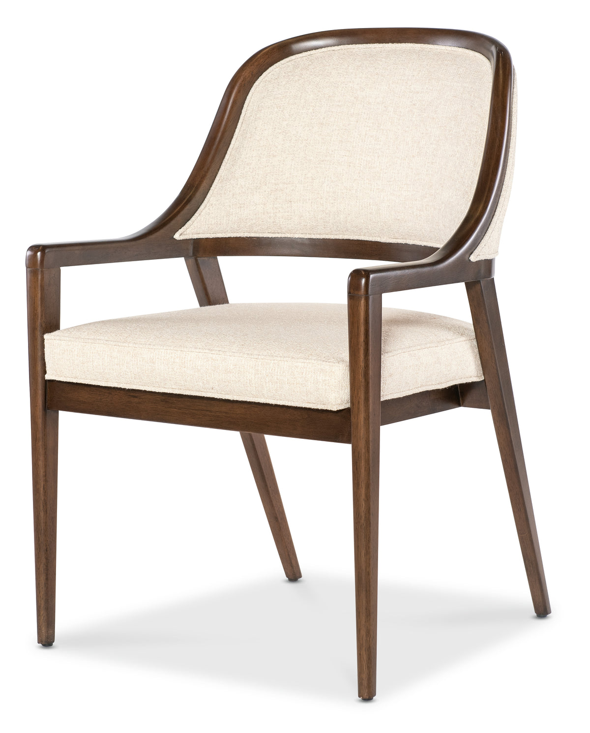 a chair with a white cushion