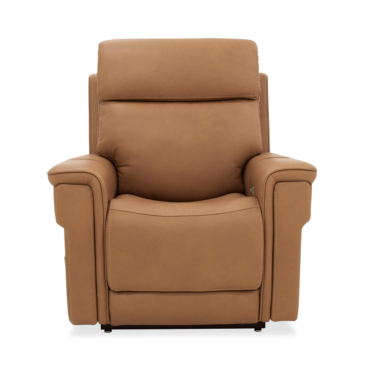 a brown recliner chair