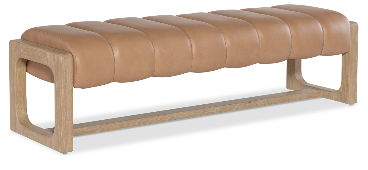 a brown bench with a white background