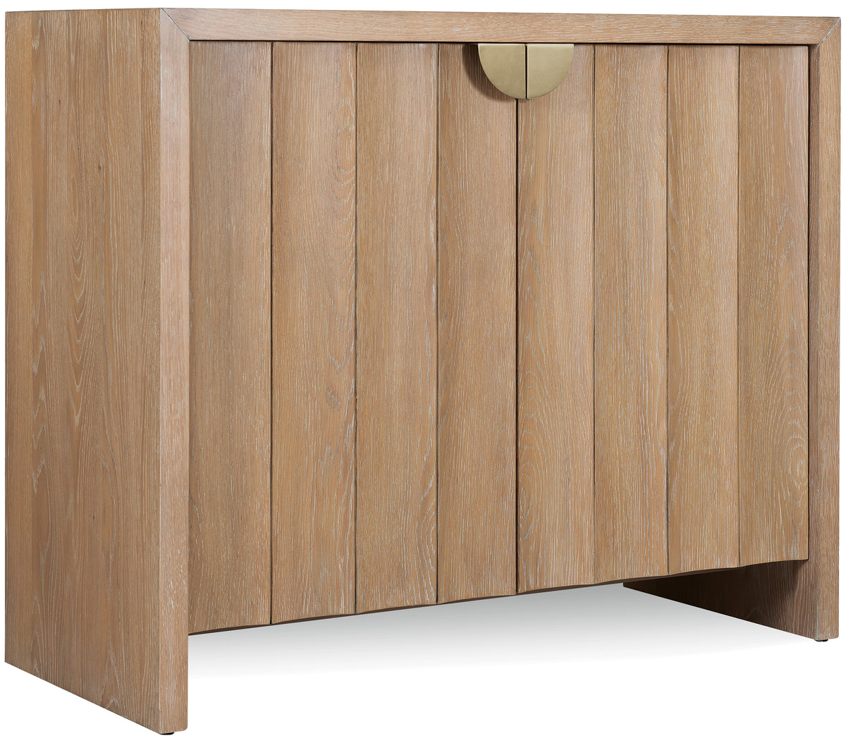 a wooden cabinet with a door