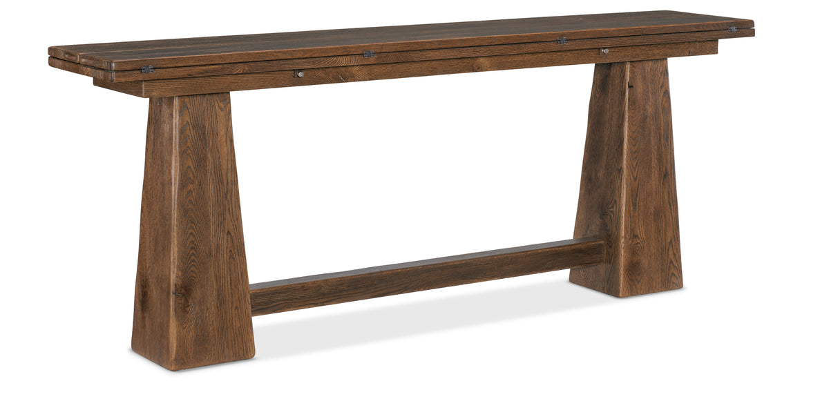 a wooden table with a white background