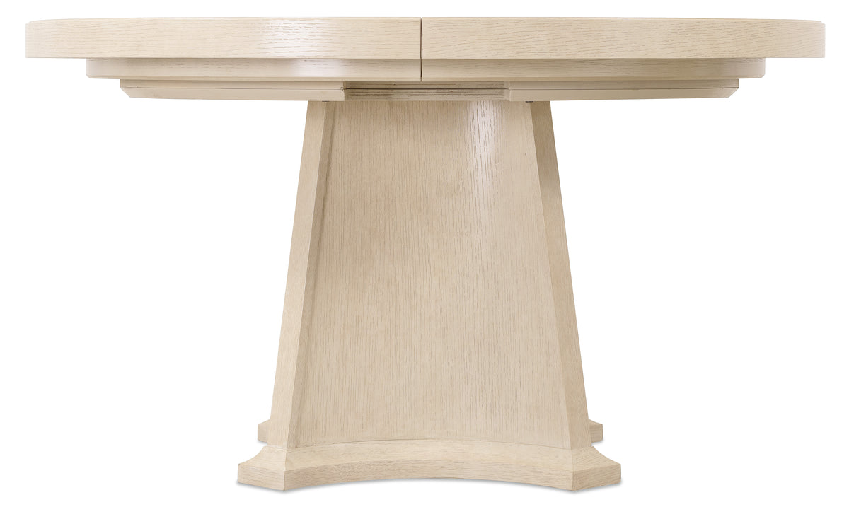 a white table with a rectangular base