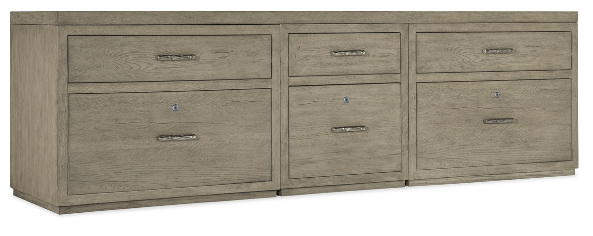 a wooden dresser with drawers