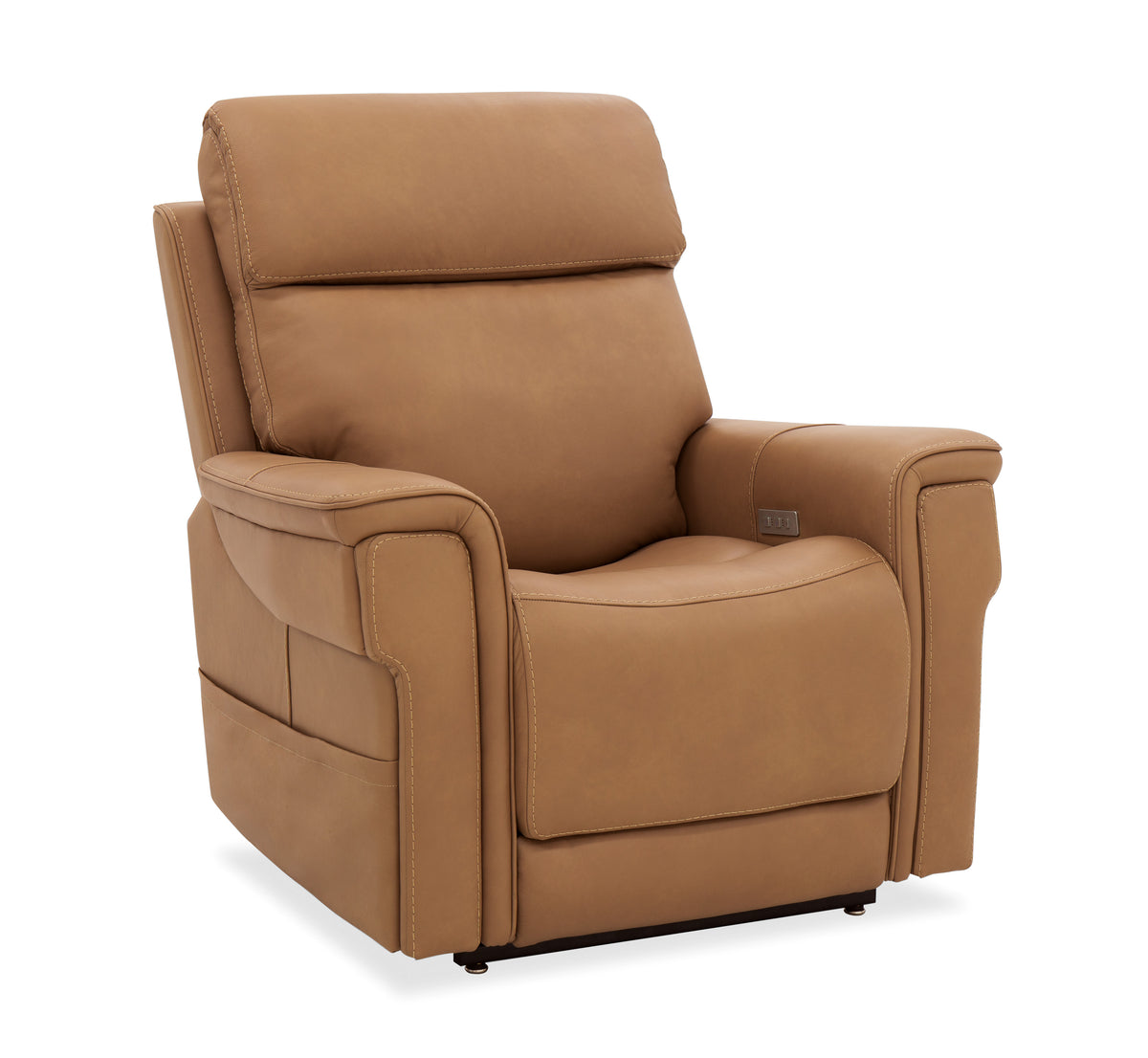 a brown recliner chair