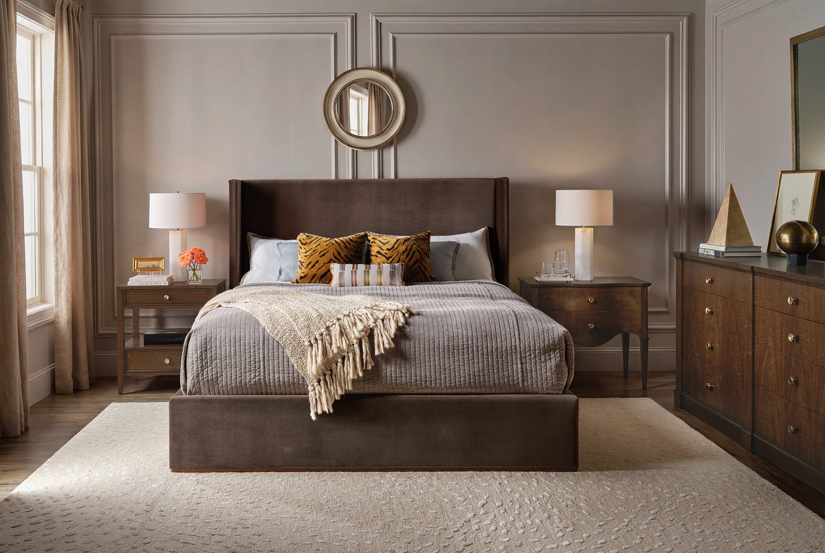 Archives King Upholstered Panel Bed - Hooker Furniture (HRF-3180)