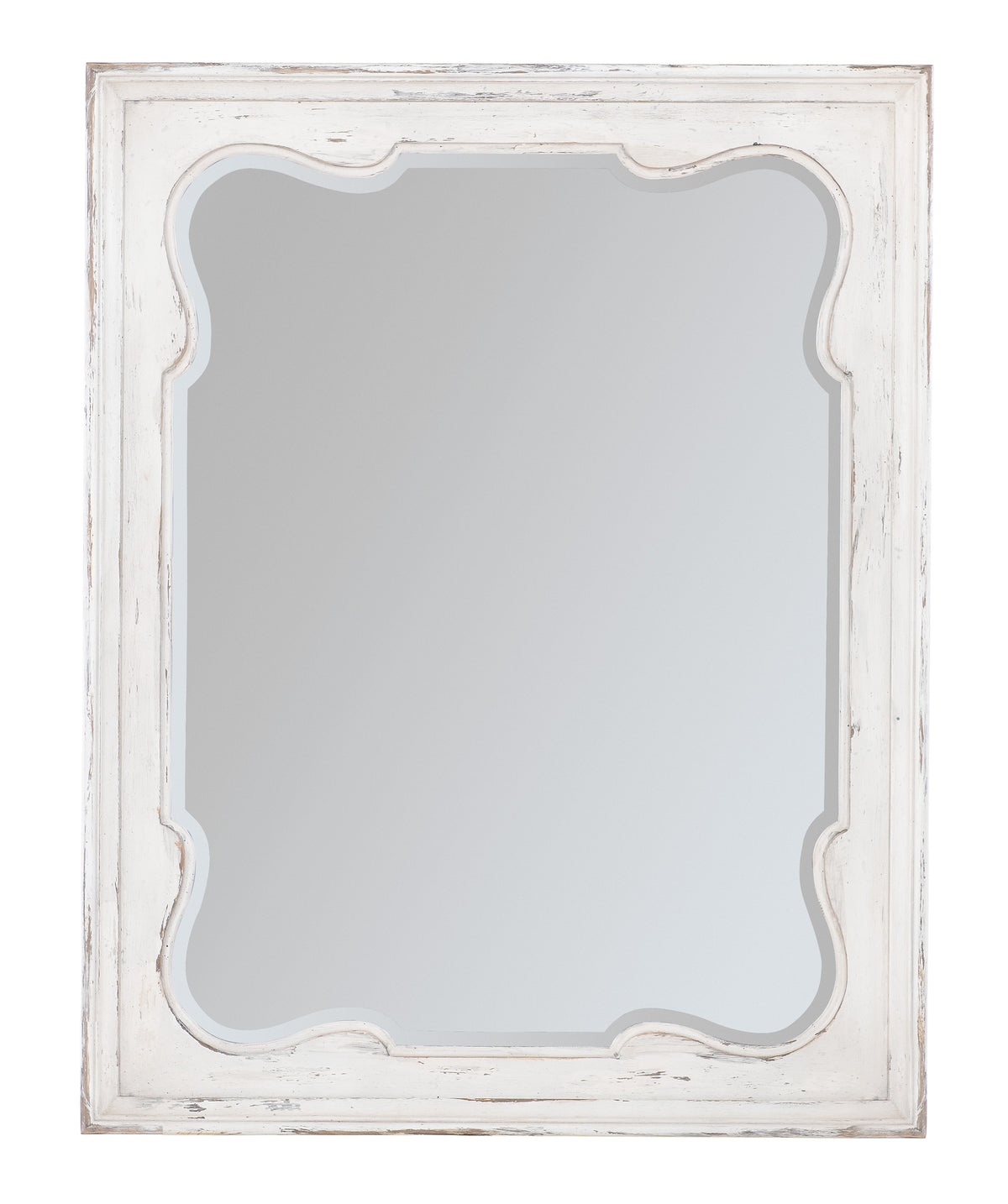 a white mirror with a white frame