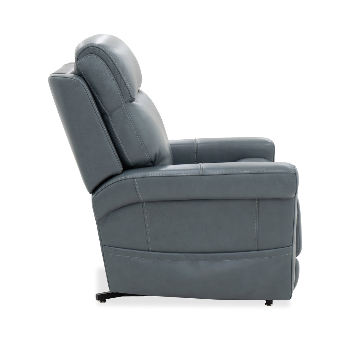 a grey recliner chair