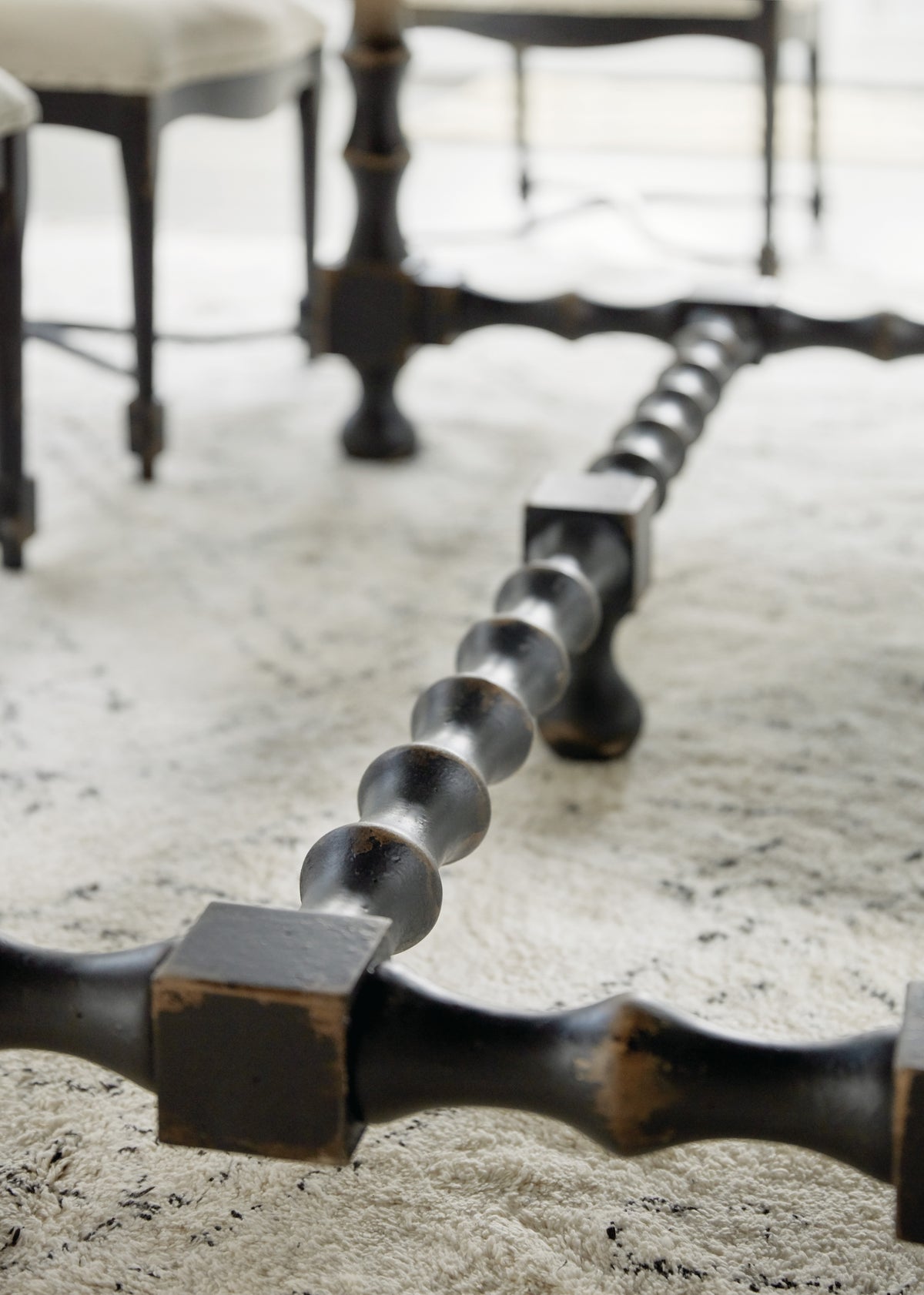 a close up of a table
