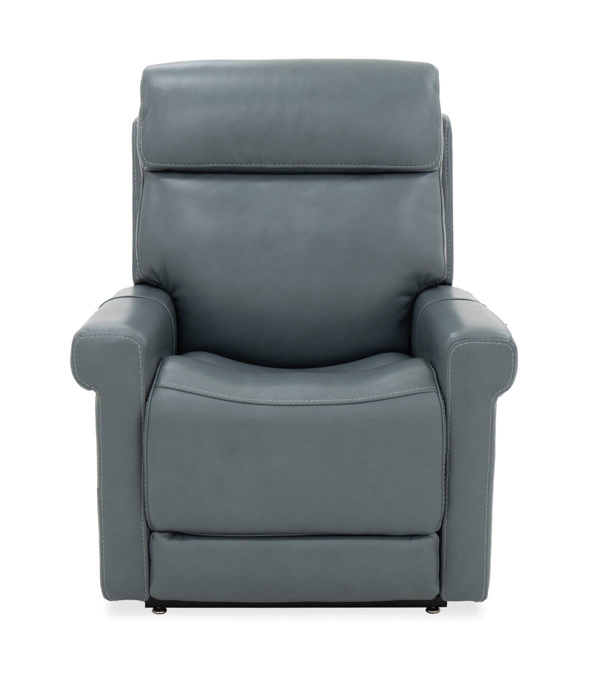 a grey recliner chair