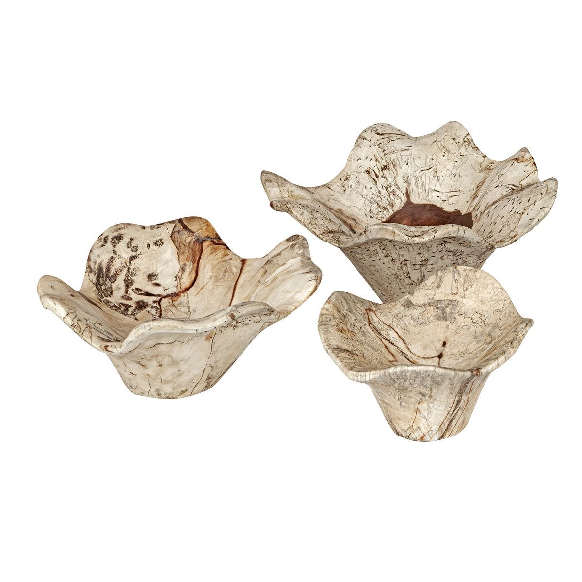 Teo Wood Wall Decor, Bleached S/3