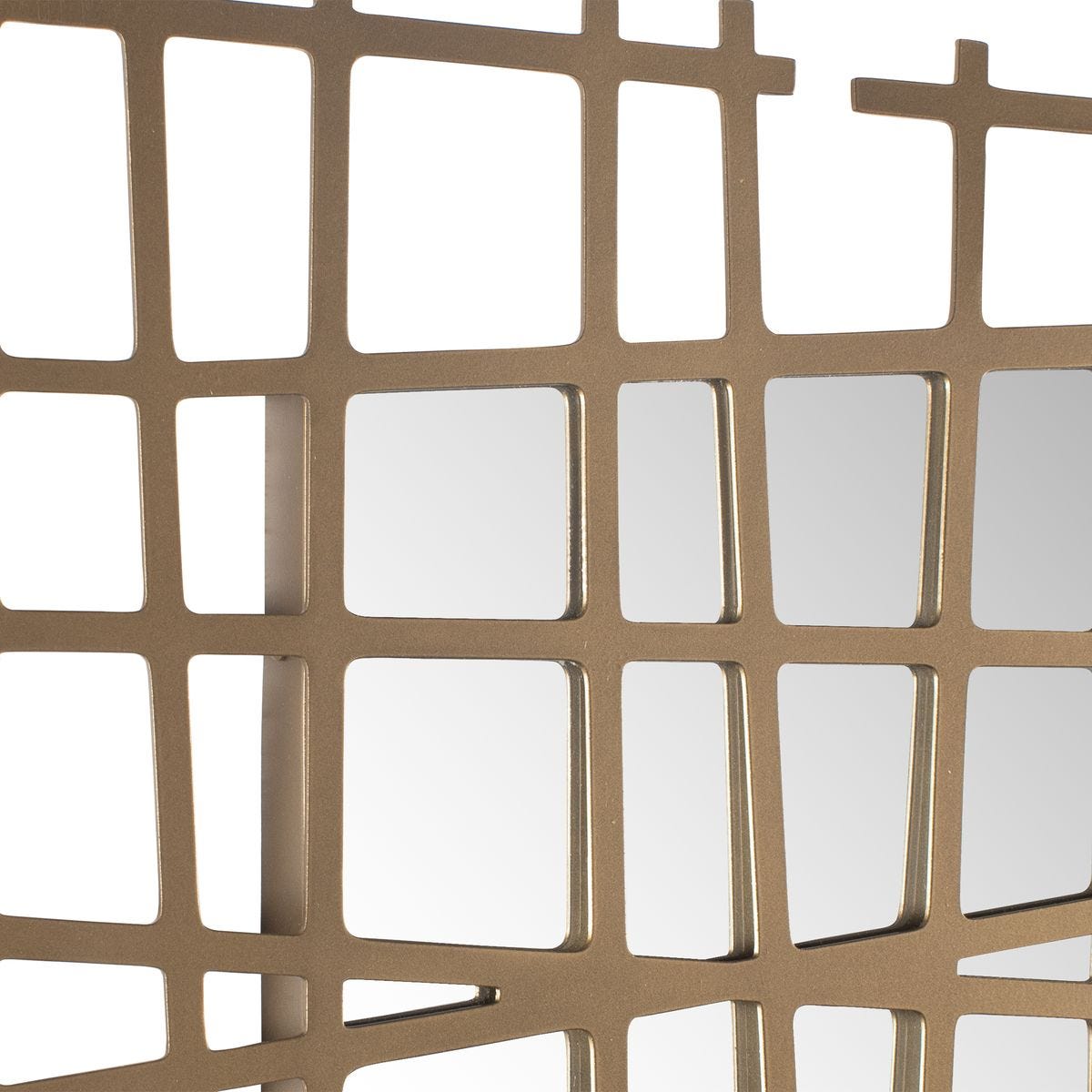 Golden Intersection Metal Wall Decor