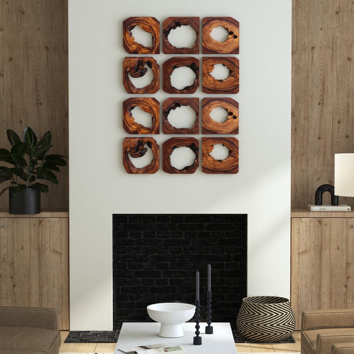 Adlai Wood Wall Decor, S/6