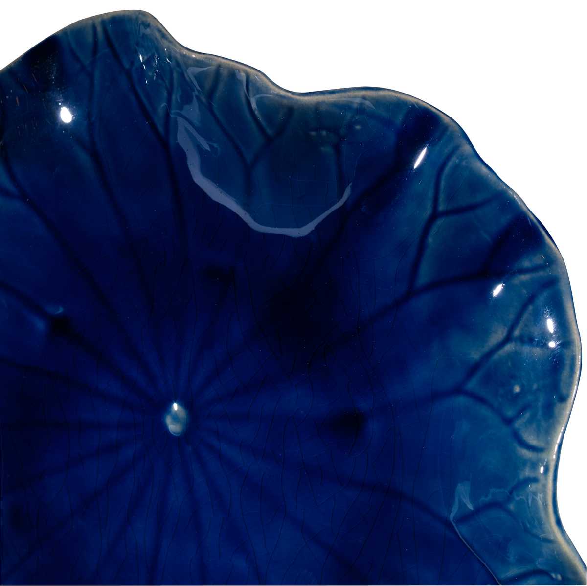 Abella Ceramic Indoor-Outdoor Wall Decor, Cobalt, S/3