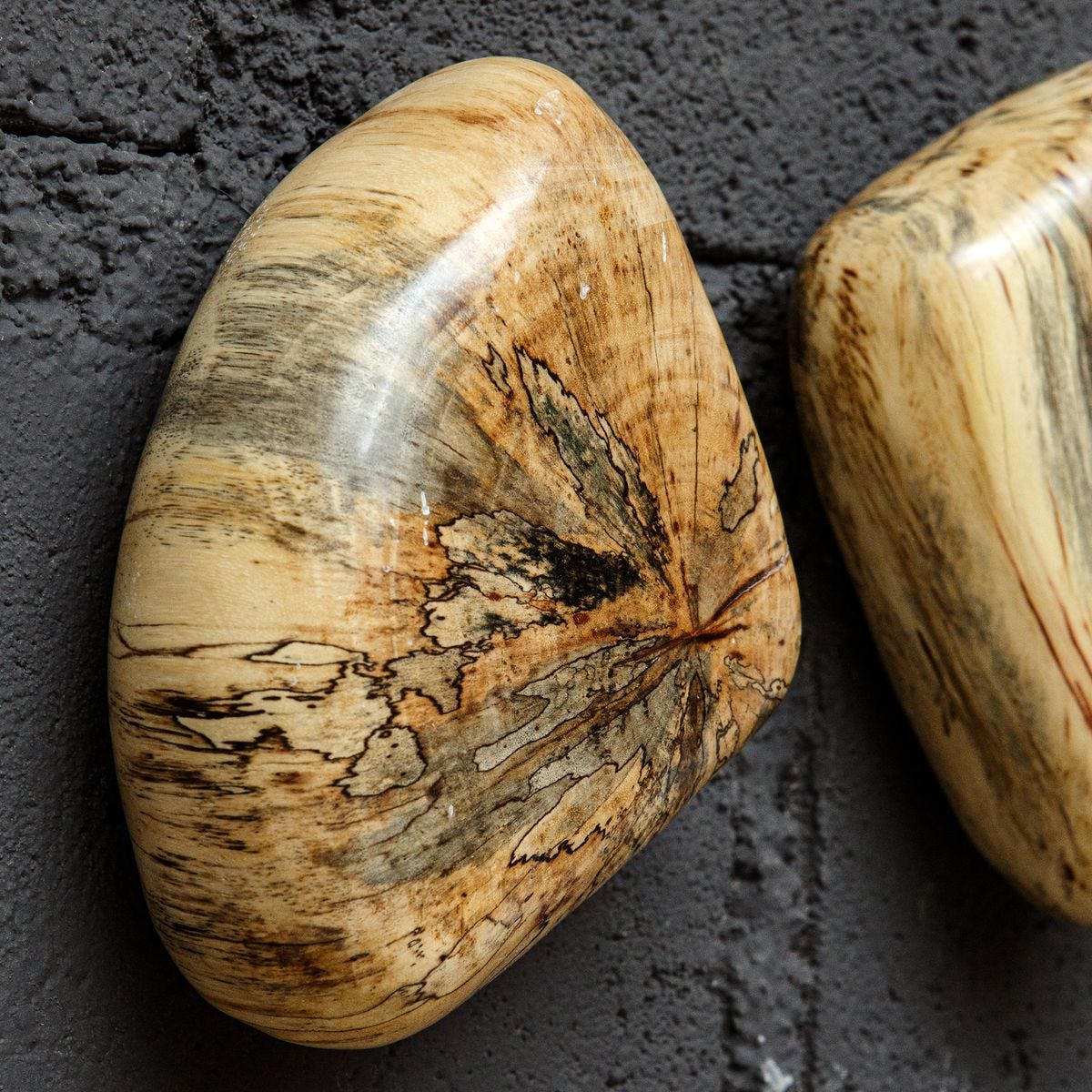 Pebbles Wood Wall Decor, Blonde, S/9