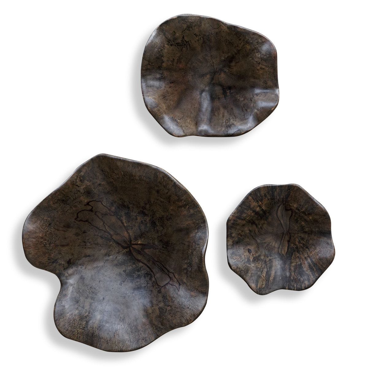 Teo Wood Wall Decor, Mocha,  S/3