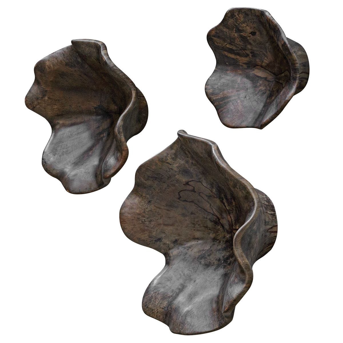 Teo Wood Wall Decor, Mocha,  S/3