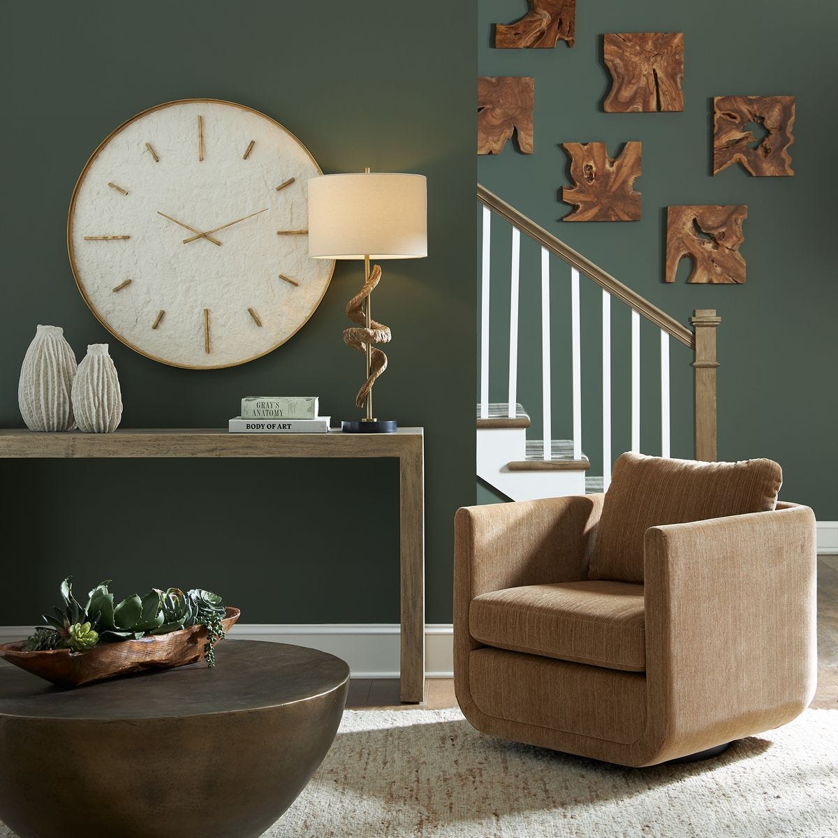 Talia Indoor-Outdoor Wood Wall Decor, S/9