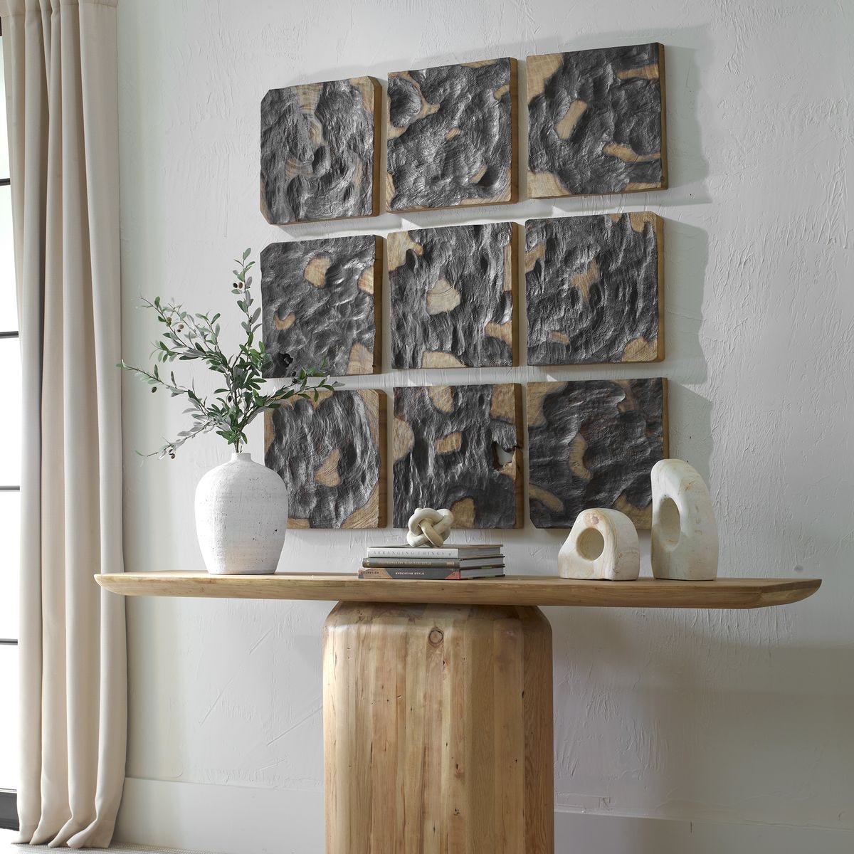 Ignite Wood Wall Decor, S/9