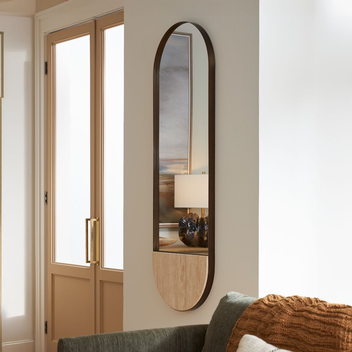 Russo Tall Oval Mirror