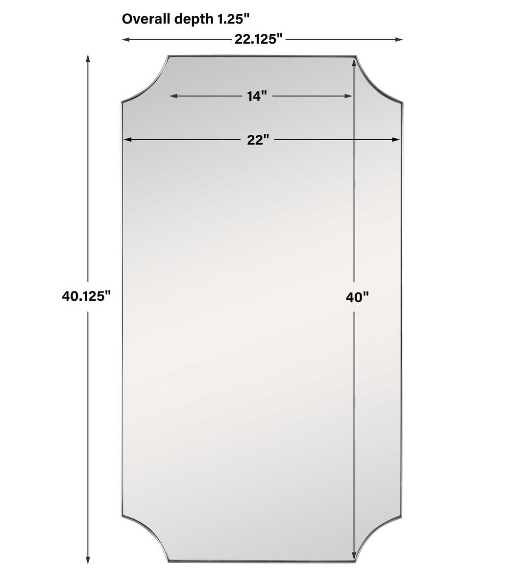 Lennox Mirror, Brass