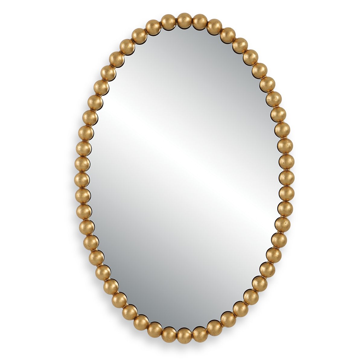 Serna Oval Mirror, Gold