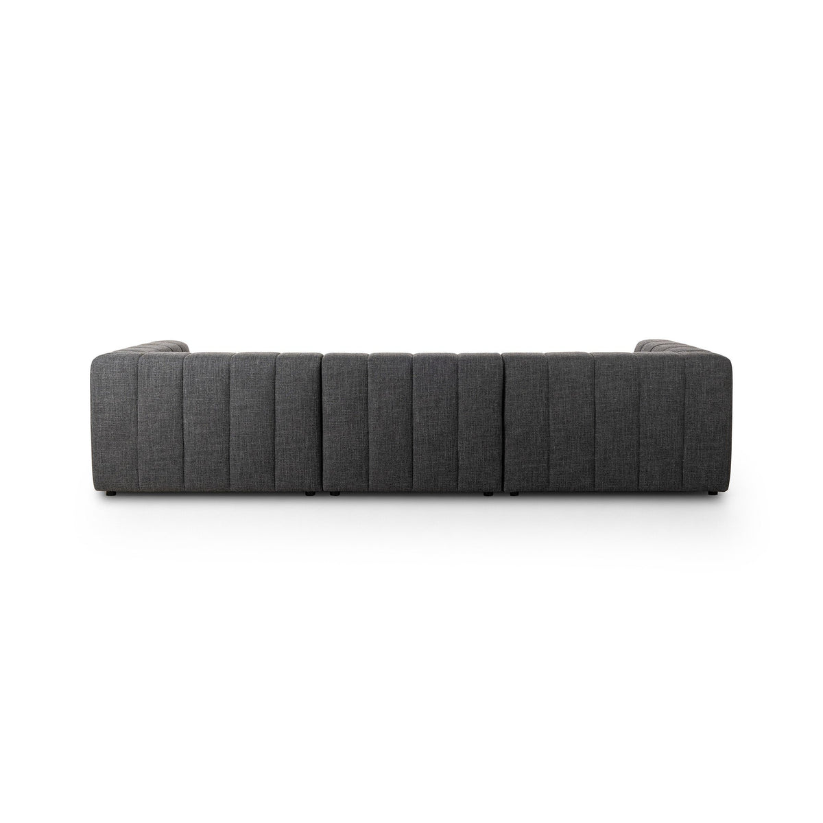 Langham Channeled 3pc Laf Sectional W/ Ottoman
