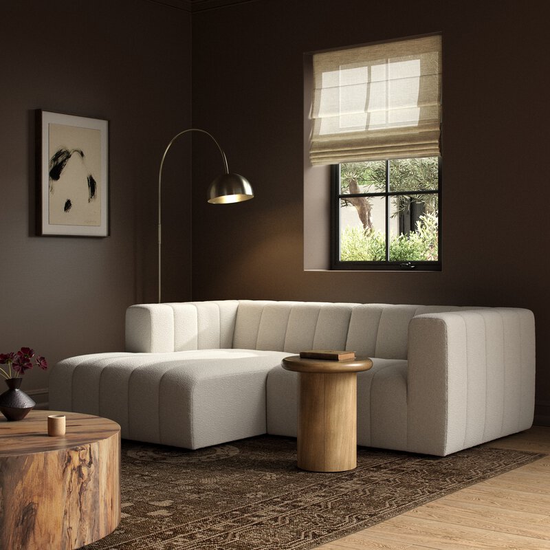 Langham Channeled 2pc Sectional Laf Chaise