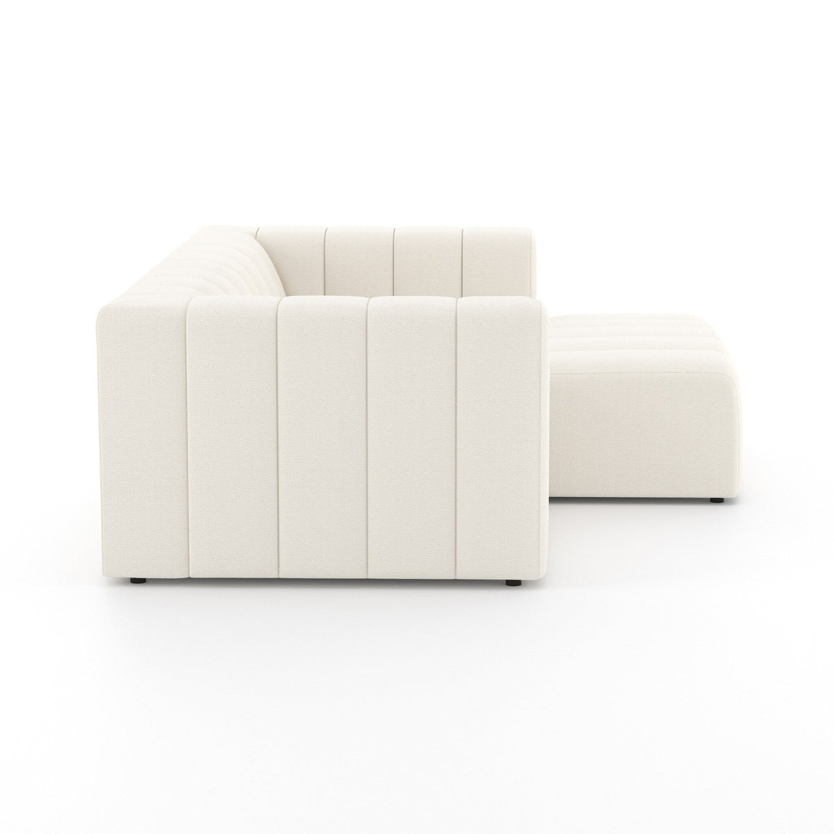 Langham Channeled 2pc Sectional Raf Chaise