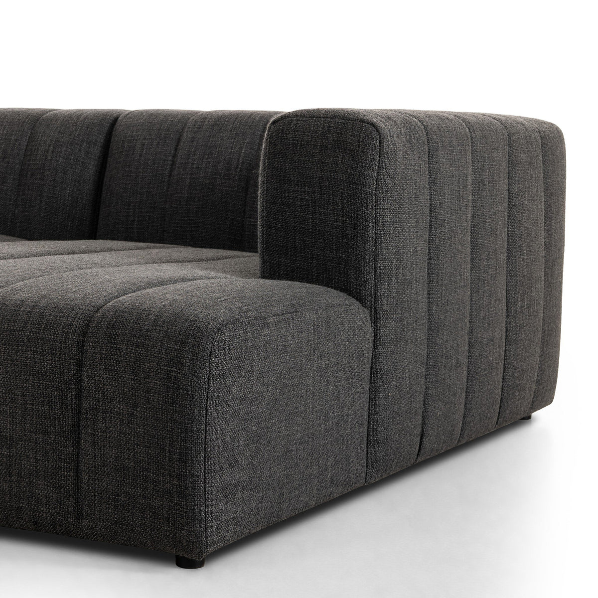 Langham Channeled 2pc Sectional Raf Chaise