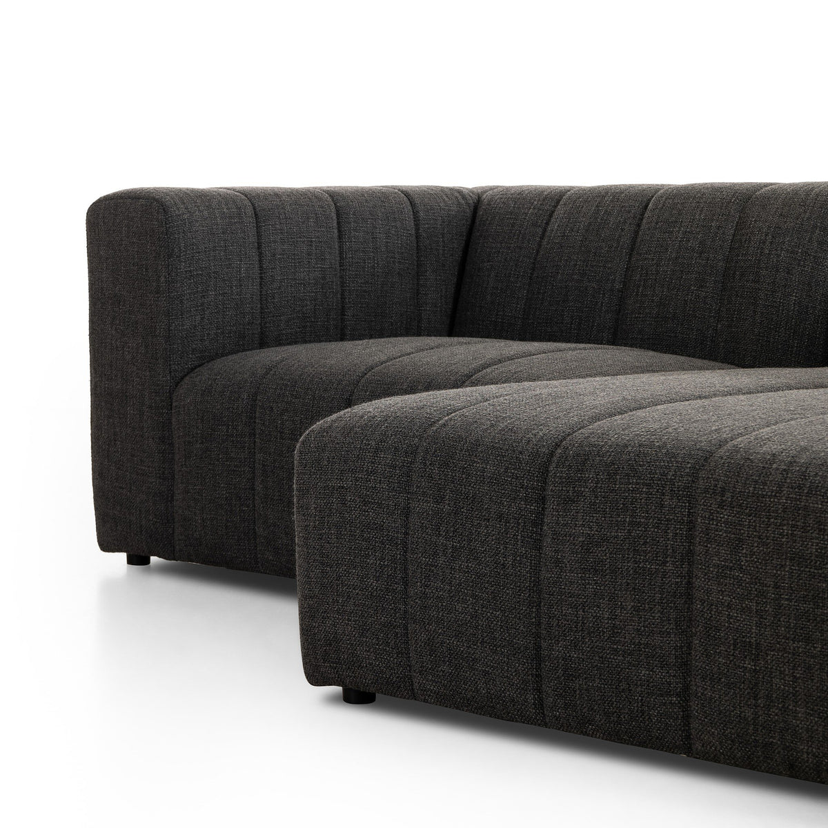 Langham Channeled 2pc Sectional Raf Chaise