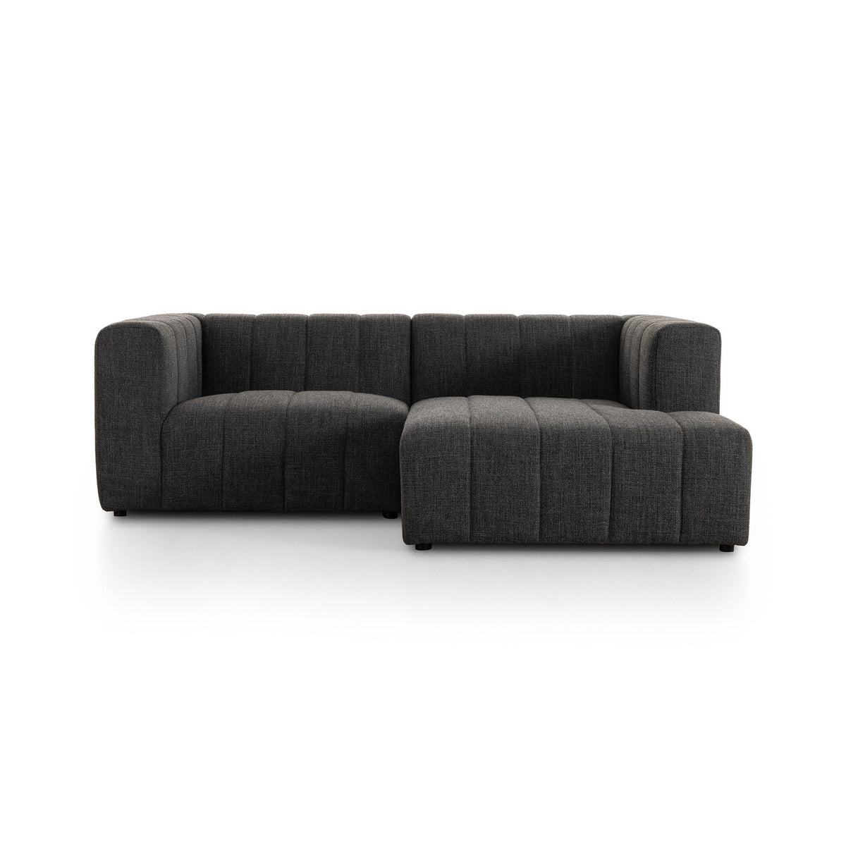 Langham Channeled 2pc Sectional Raf Chaise