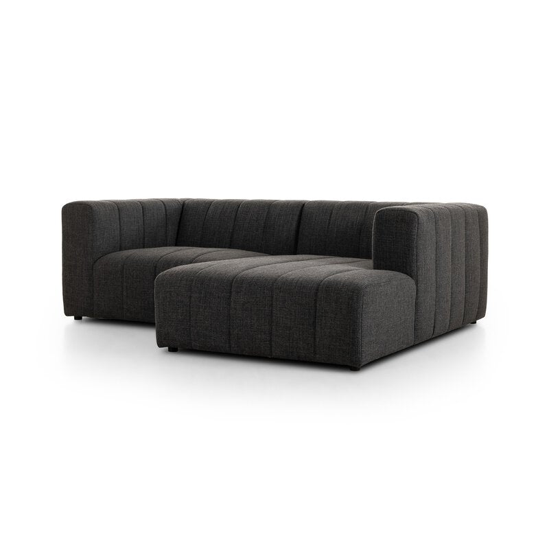 Langham Channeled 2pc Sectional Raf Chaise