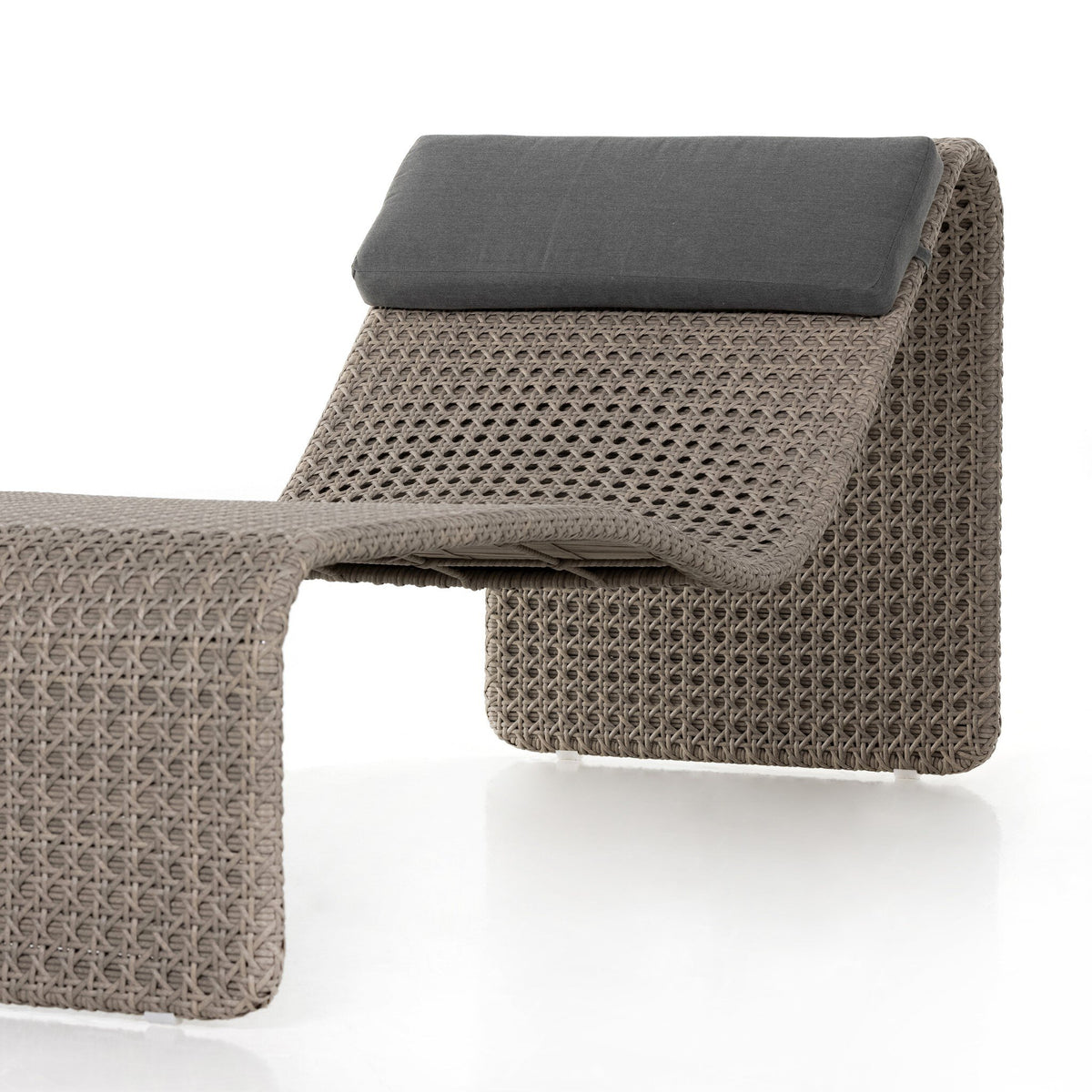 Paige Outdoor Woven Chaise Lounge