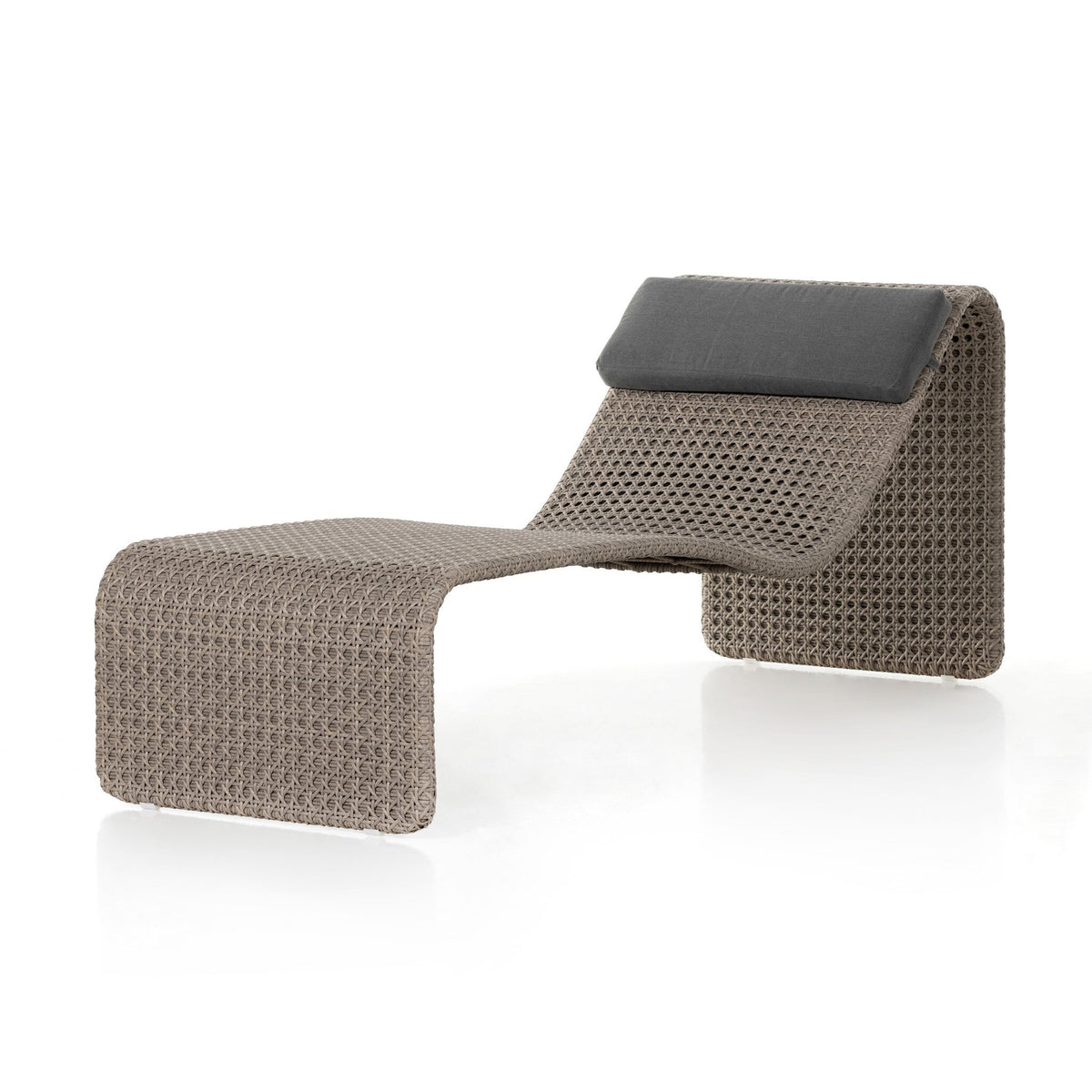 Paige Outdoor Woven Chaise Lounge