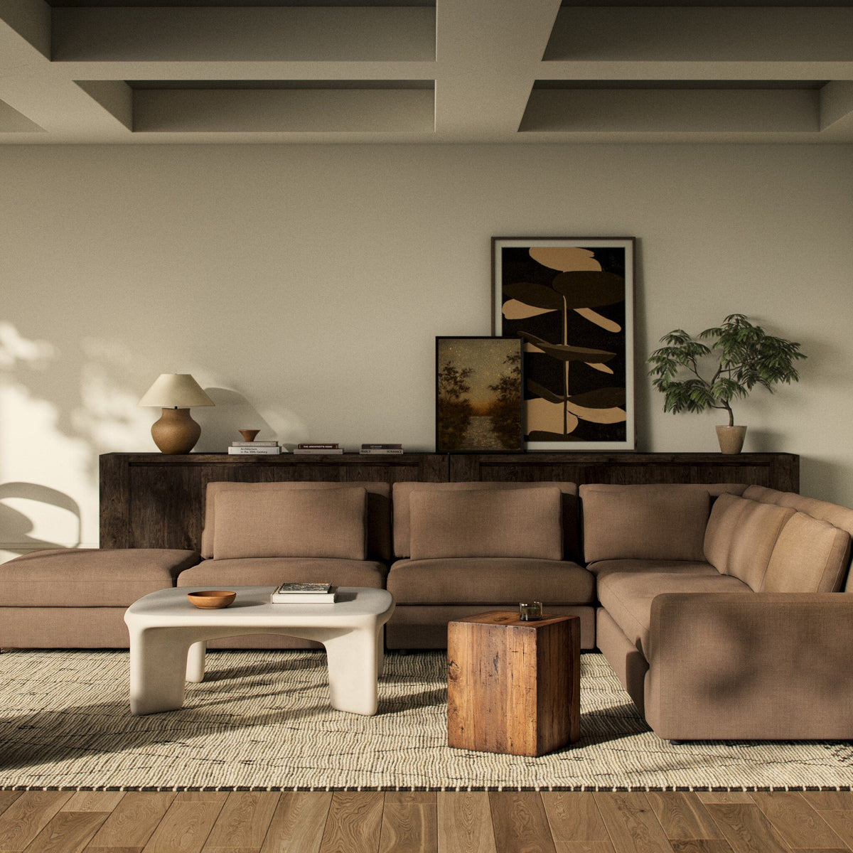 Bloor 5pc Sectional Raf W/ Ottoman