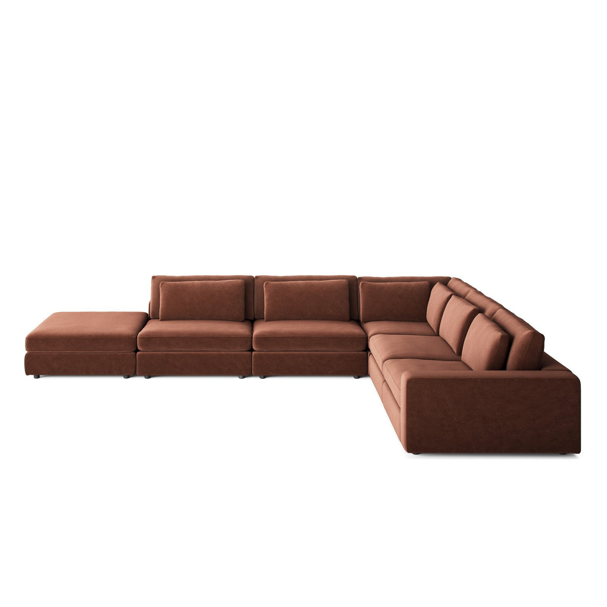 Bloor 5pc Sectional Raf W/ Ottoman