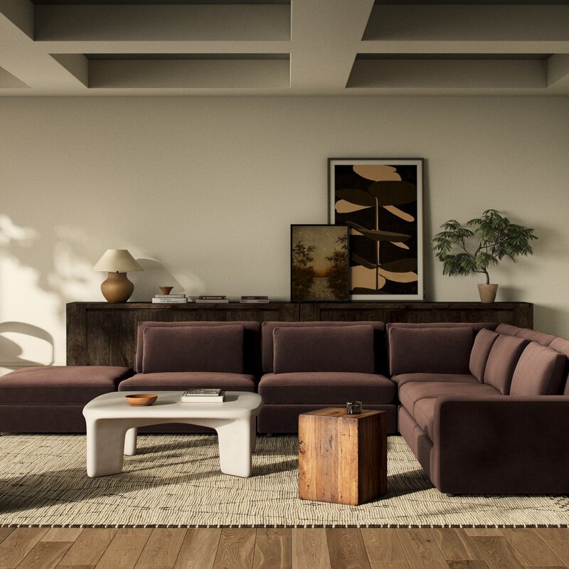 Bloor 5pc Sectional Raf W/ Ottoman