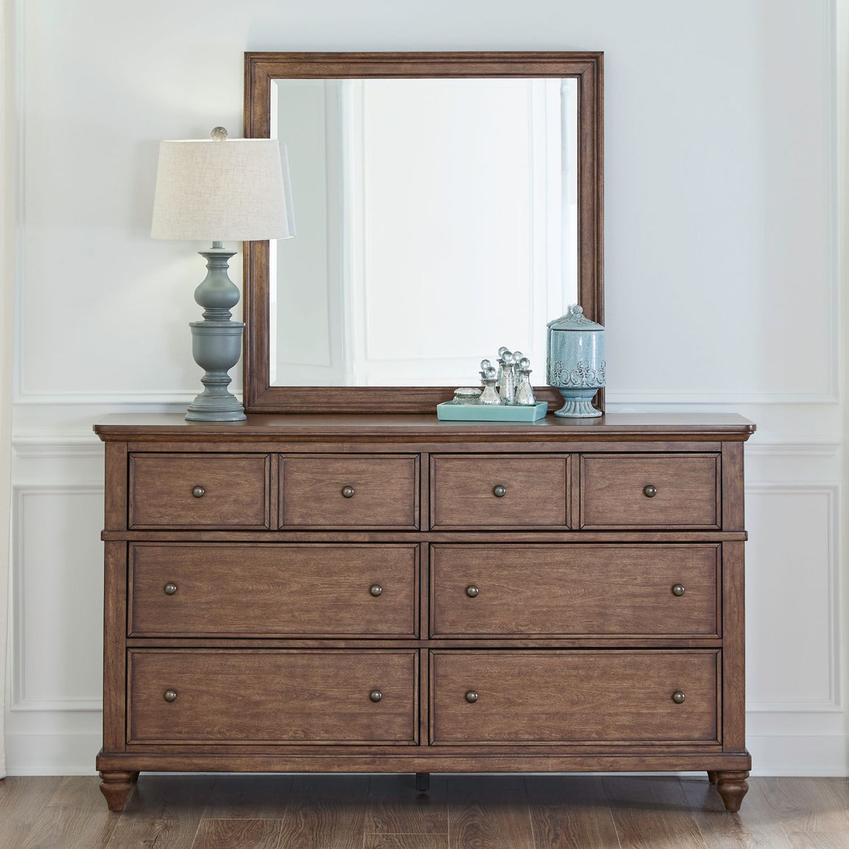 104-BR-DM - Dresser & Mirror - Liberty Furniture