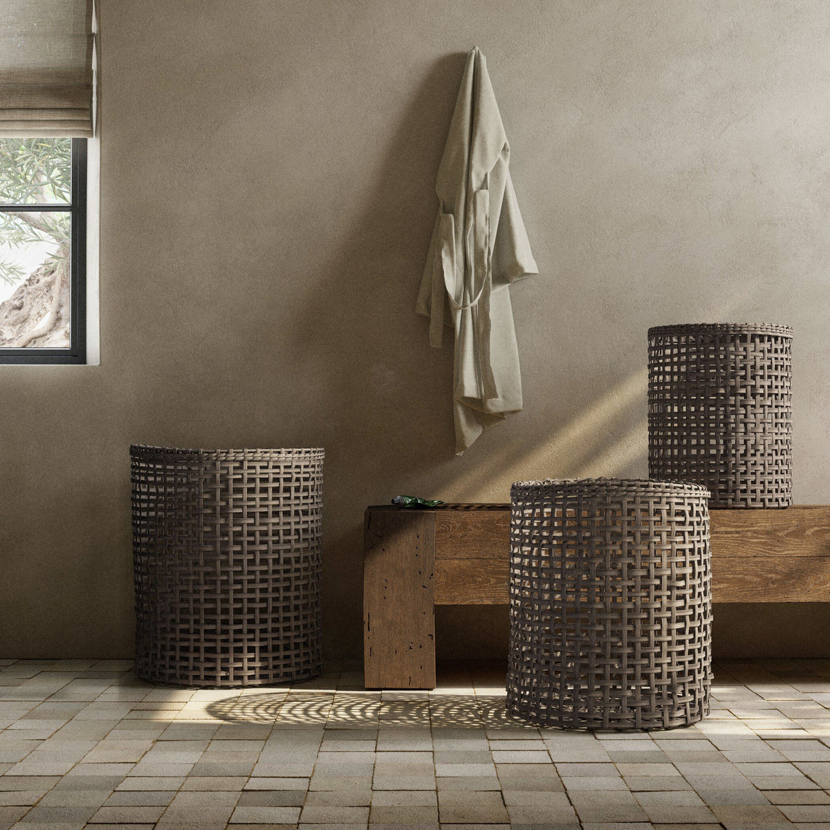 Natural Baskets (set Of 3)