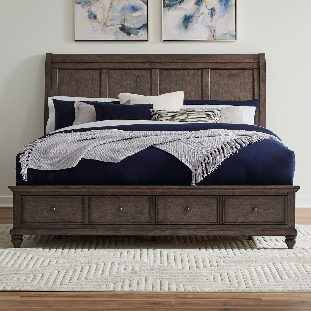 104G-BR-KSB - King Storage Bed - Liberty Furniture