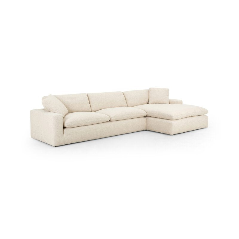 Plume 2 Pc Sectional-136"-Raf Chaise