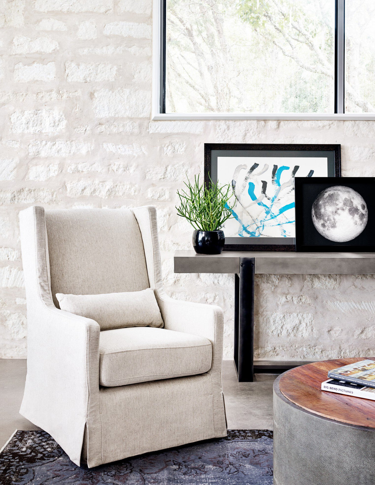 Swivel Wing Chair