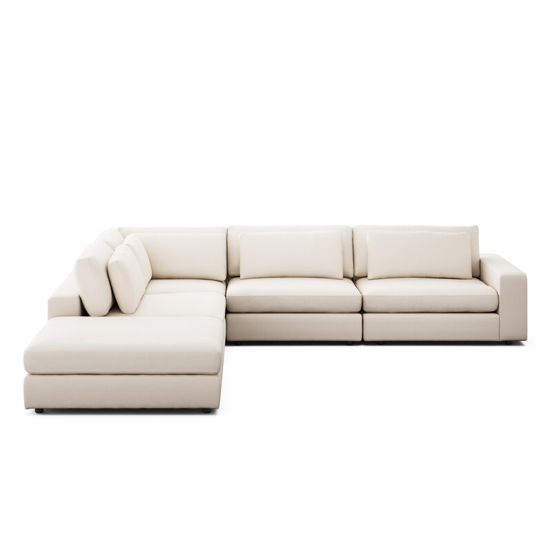 Bloor 4pc Raf Sectional W/ Ottoman