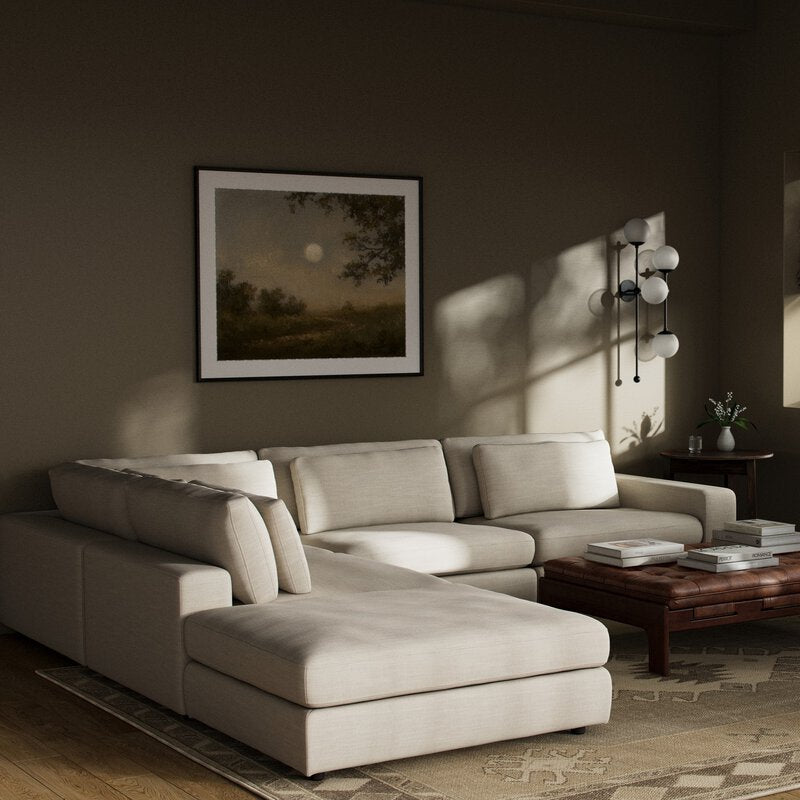Bloor 4pc Raf Sectional W/ Ottoman