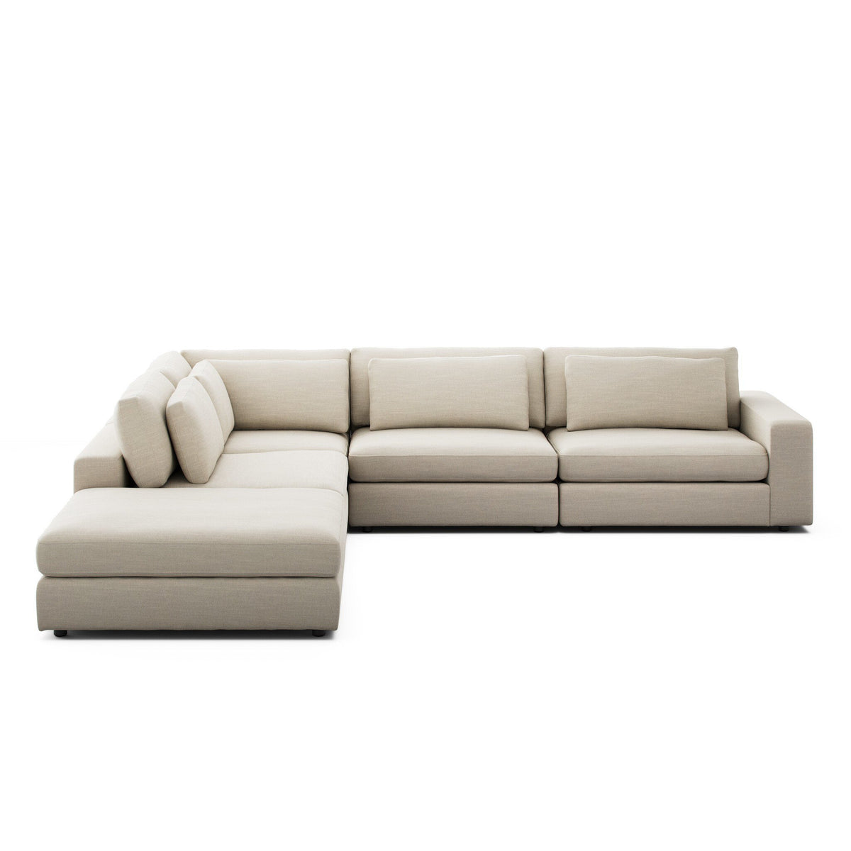 Bloor 4pc Raf Sectional W/ Ottoman
