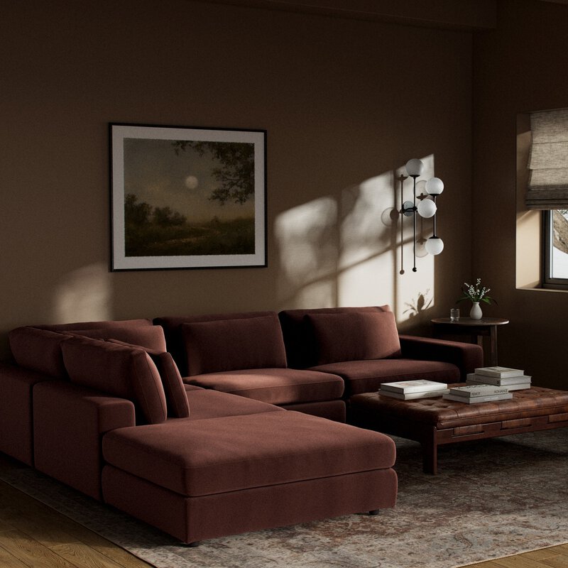 Bloor 4pc Raf Sectional W/ Ottoman