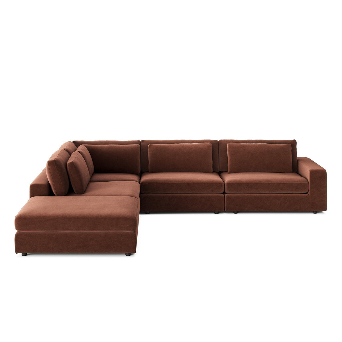 Bloor 4pc Raf Sectional W/ Ottoman