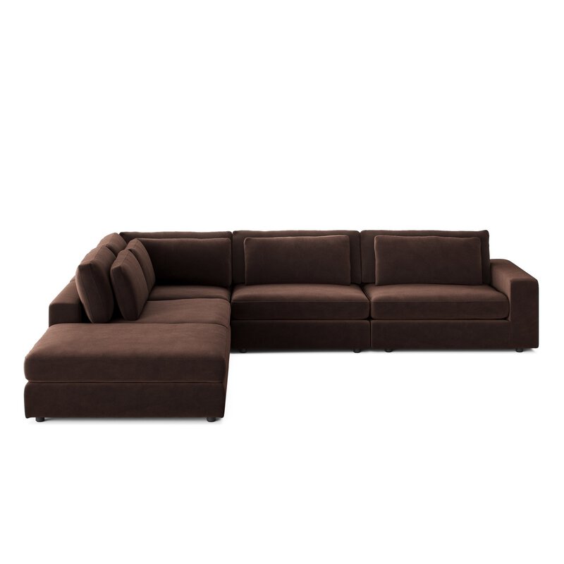 Bloor 4pc Raf Sectional W/ Ottoman